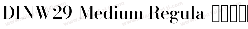 DINW29-Medium Regula字体转换